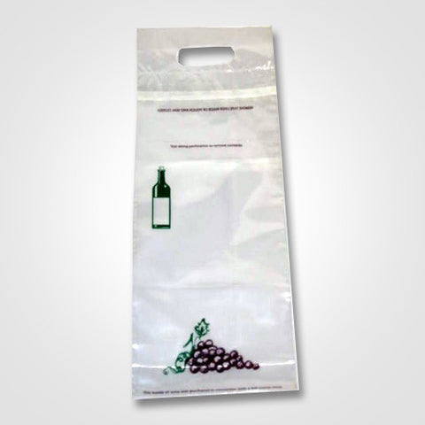 Diecut Wine Bag with Security Tape